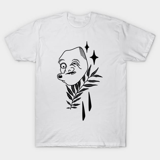 Japaness mask T-Shirt by Sadhakaya